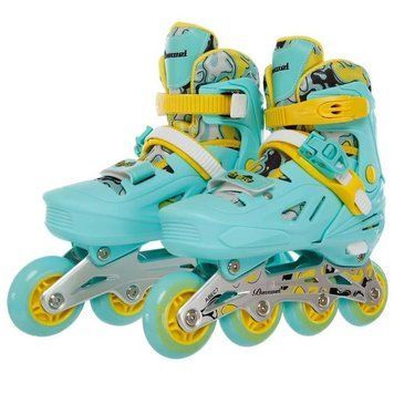 Дитячі ролики Skates розмір 35-38 шолом і захист 18.5-20.5 см, d колес &ndash; 6.5 см 141126 фото