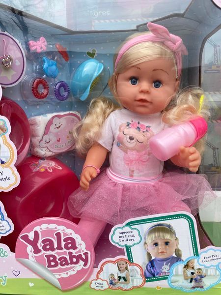 Кукла Пупс Сестричка Yale Baby BLS 024 C плачет слезами, аксессуары, ходит на горшок 173576 фото