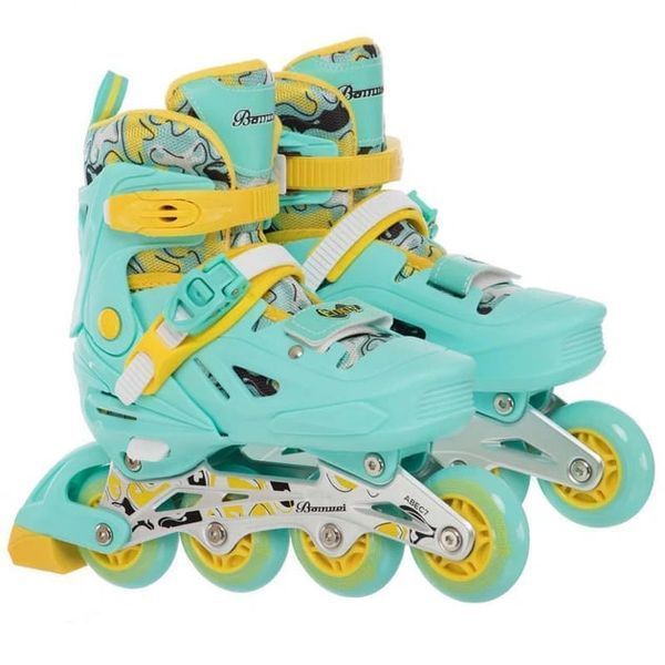 Дитячі ролики Skates розмір 35-38 шолом і захист 18.5-20.5 см, d колес &ndash; 6.5 см 141126 фото