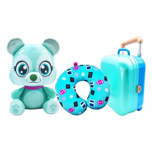 Набір Lovable Luggables м'яка іграшка Ромі з подушкою у валізі 2511005 2511005 фото