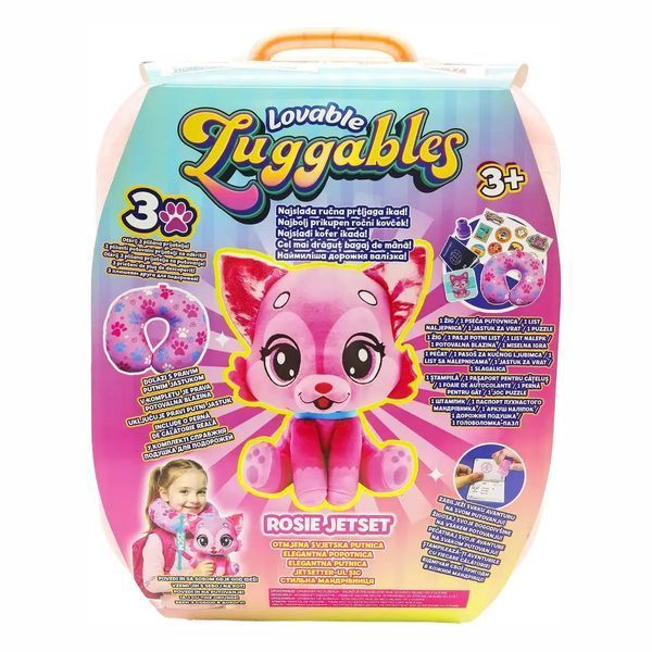 Набір Lovable Luggables м&rsquo;яка іграшка Розі з подушкою у валізі 2511001 2511001 фото