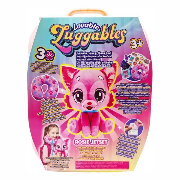 Набір Lovable Luggables м&rsquo;яка іграшка Розі з подушкою у валізі 2511001 2511001 фото