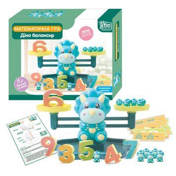 Розвиваюча гра-балансир Діно&nbsp;FUN Game Club Весела Математика 140684 фото