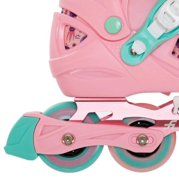 Дитячі ролики Skates розмір 34-37 d колес &ndash; 6.5 см Рожевий  186035 фото