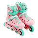 Дитячі ролики Skates розмір 34-37 d колес &ndash; 6.5 см Рожевий  186035 фото 1