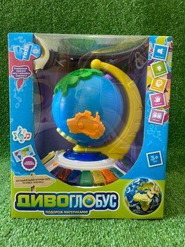 Интерактивная игрушка Чудо Глобус 62609 WToys 7 стихов, 7 песен, 10 сказок, ноты, цифры, сортер, бусины 178628 фото