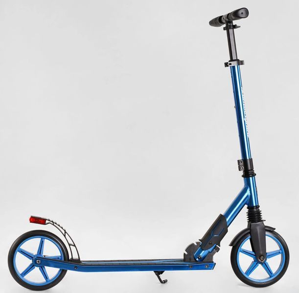 Самокат двоколісний Lamborghini Синій колеса PU 200 мм, 1 амортизатор Best Scooter LB-8466 115955 фото