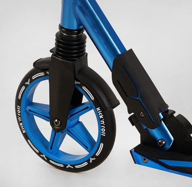 Самокат двоколісний Lamborghini Синій колеса PU 200 мм, 1 амортизатор Best Scooter LB-8466 115955 фото