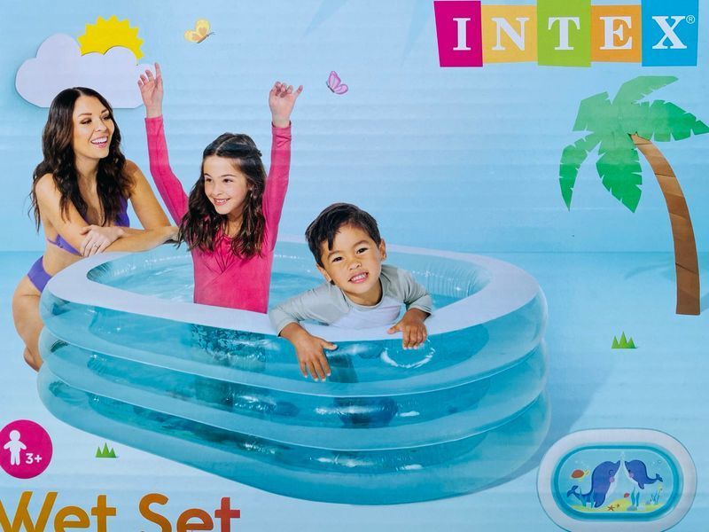 Intex Басейн 57482 NP Китеня розміром 163х107х46см, обсяг 238л, вага: 2,66кг, від 3 років 14636 фото