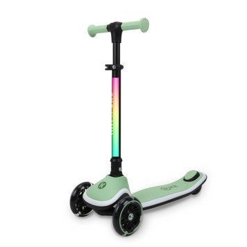 Самокат триколісний Kick&rsquo;n&rsquo;roll X2P-002, PU колеса 125&times;35 мм зі світлом, підсвічування керма та платформи, кермо складне 195001 195001 фото