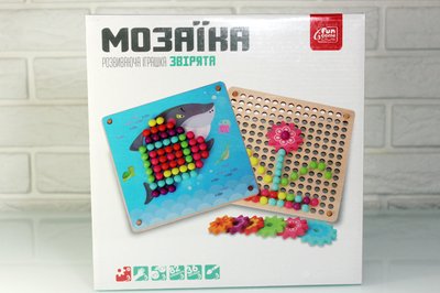 Дерев'яна мозайка 75402 4FUN Game Club wood 82 деталі, в коробці 75402 фото