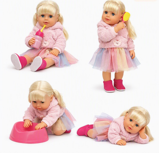 Пупс Лялька Yala baby&nbsp;BLS 024 F висота 45 см&nbsp;плаче сльозами, знімний одяг, шарнірні суглоби, аксесуари, ходить на горщик 173344 фото