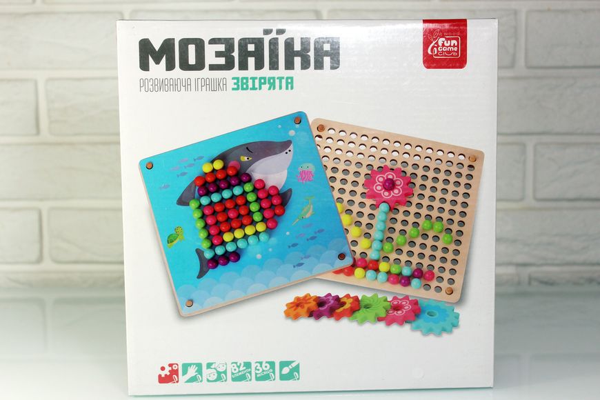 Деревянная мозайка 75402 4FUN Game Club wood 82 детали, в коробке 75402 фото