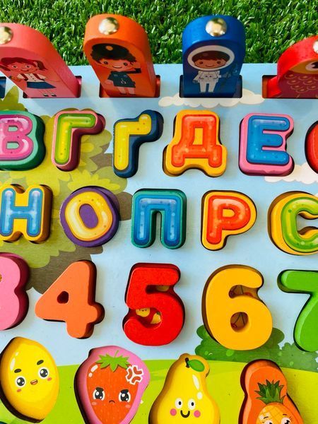Деревянный сортер логическая доска 31592 WToys магнитная рыбалка 177467 фото