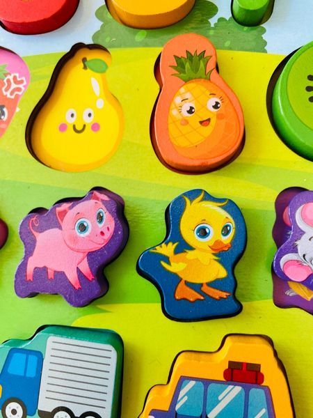Деревянный сортер логическая доска 31592 WToys магнитная рыбалка 177467 фото