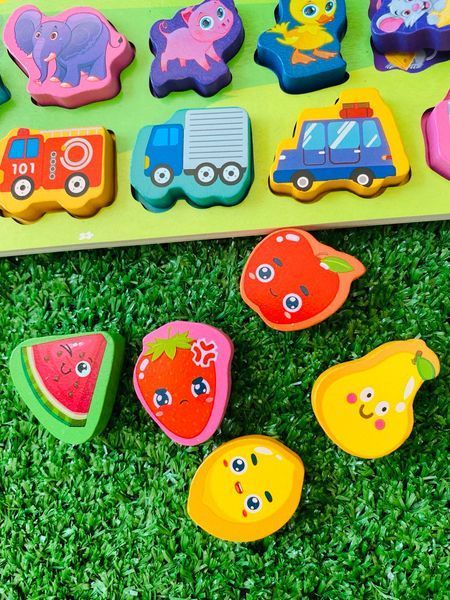 Деревянный сортер логическая доска 31592 WToys магнитная рыбалка 177467 фото
