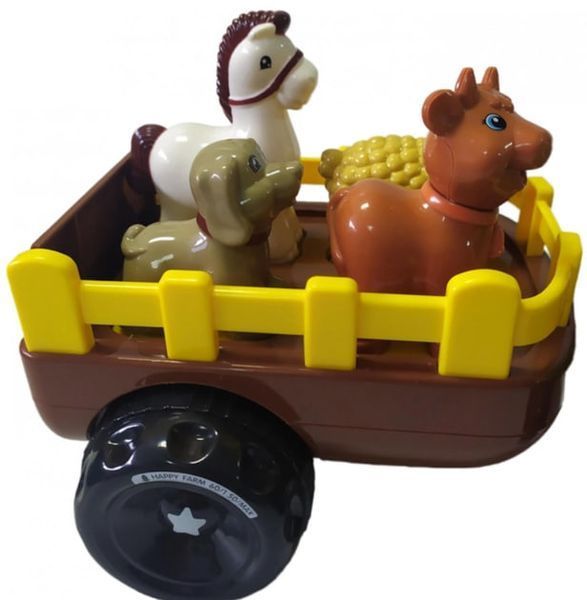 Трактор музичний WToys 37586 з українською озвучкою світло, казки та звуки тварин Зелений 178626-1 фото