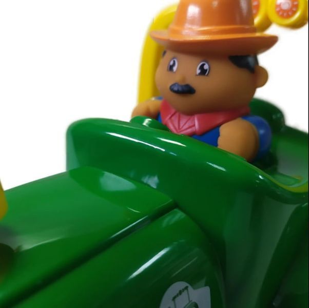 Трактор музичний WToys 37586 з українською озвучкою світло, казки та звуки тварин Зелений 178626-1 фото