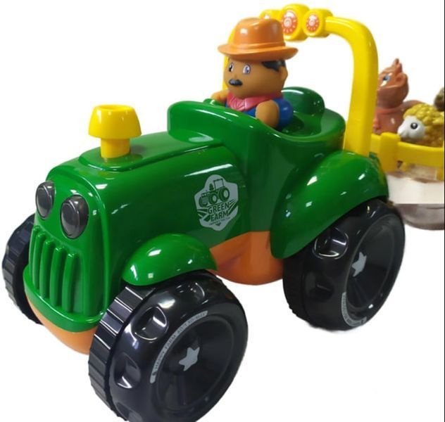 Трактор музичний WToys 37586 з українською озвучкою світло, казки та звуки тварин Зелений 178626-1 фото