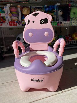 Горщик дитячий Корівка Bimbo 8236-48 Рожевий 190013 фото
