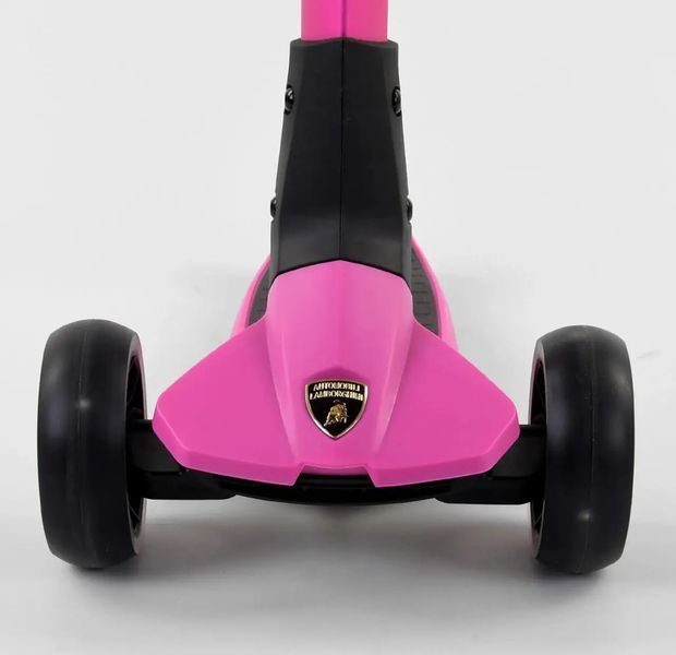 Самокат триколісний складаний Рожевий Lamborghini  101284 фото