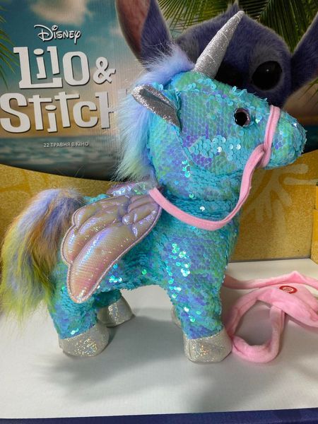 Інтерактивна іграшка ​​​​​​​Магічний Единоріг Поні Блакитний Happy Unicorn М14795 танцює, ходить, співає англійські пісні, TK Group 14795-2 фото