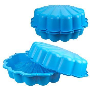 Пісочниця Мушля Блакитна 2 частини розмір 87*77,7*18 см Technok Toys 7522  178486 фото