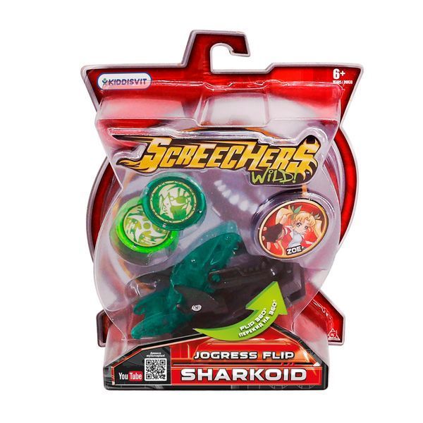 Машинка трансформер Screechers Wild Дикі Скричери S2 L1 - Шаркоїд EU684204 фото